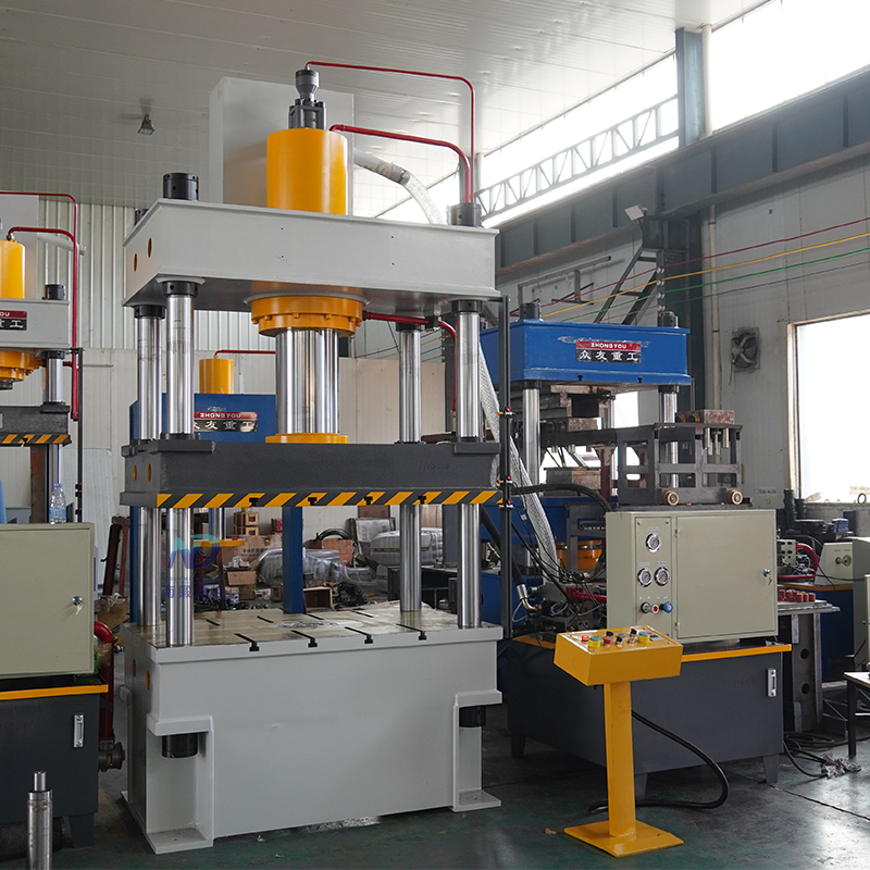 315噸四柱油壓機 金屬成型油壓機 鐵叉鐵锨成型壓力機