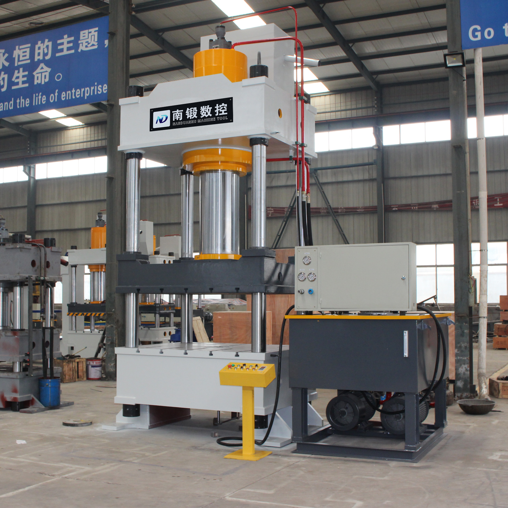 500噸拉伸成型油壓機定做不銹鋼保溫水箱成型機500t方形組合式水箱三梁四柱壓機